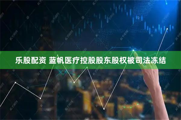 乐股配资 蓝帆医疗控股股东股权被司法冻结